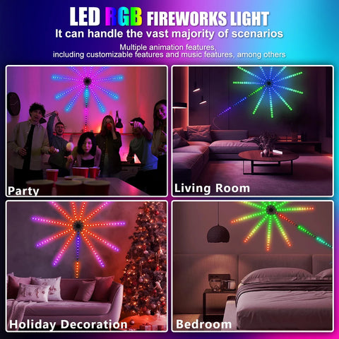 Smart RGBIC Dynamic Star LED Light Strip – App Controlled Holiday and Party Decor