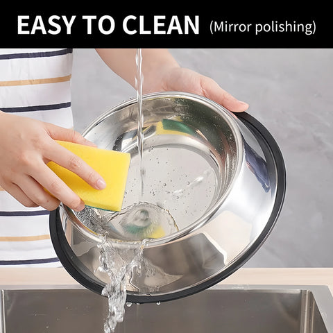 Stainless Steel Pet Feeding Bowl – Available in 5 Sizes