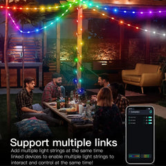 Smart Christmas LED Lights - Bluetooth App & Remote Controlled, USB Powered