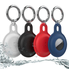 Silicone AirTag Case with Keychain – Protective Cover for AirTag, Pet Collars, Keys & Bags