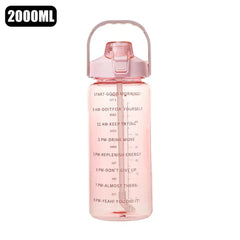 2L Time-Marked Water Bottle – Leak-Proof, Non-Slip, BPA-Free Fitness Jug – Stay Hydrated & On Track Daily