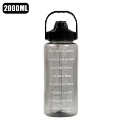 2L Time-Marked Water Bottle – Leak-Proof, Non-Slip, BPA-Free Fitness Jug – Stay Hydrated & On Track Daily