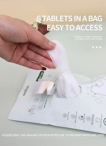 6PCS No-Rinse Disposable Pet Cleaning Glove Towels – Deodorizing Wet Wipes for Cats & Dogs