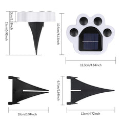Adorable Paw-Print Solar Lights – Auto On/Off, Waterproof & Multiple Color Options