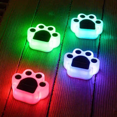 Adorable Paw-Print Solar Lights – Auto On/Off, Waterproof & Multiple Color Options
