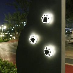 Adorable Paw-Print Solar Lights – Auto On/Off, Waterproof & Multiple Color Options