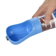2-in-1 Portable Dog/Cat Water & Food Bottle – Leakproof Travel Dispenser
