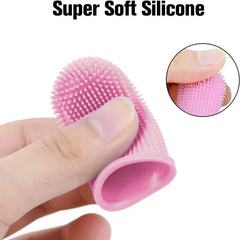 360° Silicone Pet Finger Toothbrush with Case – Gentle Dental Care for Dogs & Cats