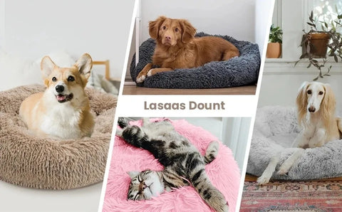 Soft & Cozy Plush Pet Bed – The Ultimate Snuggly Retreat for Dogs & Cats