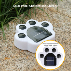 Adorable Paw-Print Solar Lights – Auto On/Off, Waterproof & Multiple Color Options