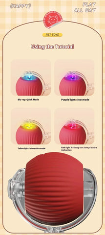 Smart Rolling Cat Toy – Interactive Fun for Curious Pets