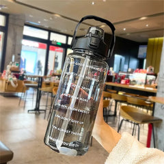 2L Time-Marked Water Bottle – Leak-Proof, Non-Slip, BPA-Free Fitness Jug – Stay Hydrated & On Track Daily