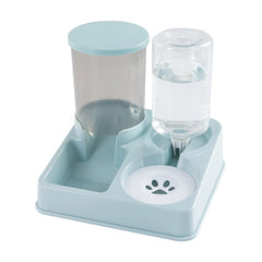 2-in-1 Automatic Cat Feeder & Water Dispenser – Gravity Food & Waterer Set for Cats & Small Dogs