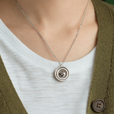Pet Memorial Cremation Heart Necklace – Keep Their Memory Close