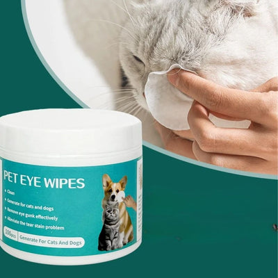 Vet-Recommended Pet Eye Wipes – Gentle Daily Care for Clean, Tear-Free Eyes
