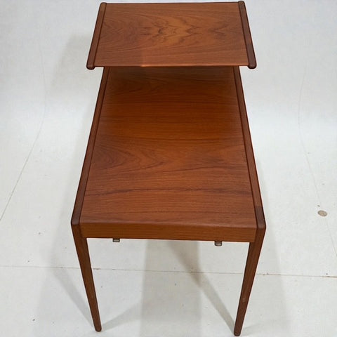 Danish MCM Teak Two-Tier End Table – 1960s Jason Mobler,  Kurt Ostervig Design