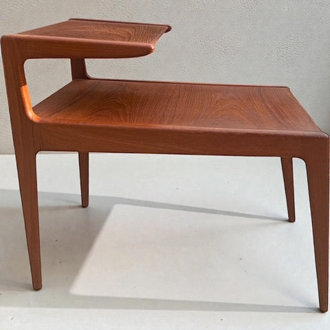 Danish MCM Teak Two-Tier End Table – 1960s Jason Mobler,  Kurt Ostervig Design