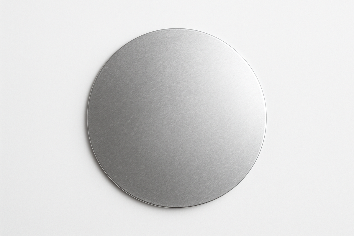 Silver Circle all filled in silver