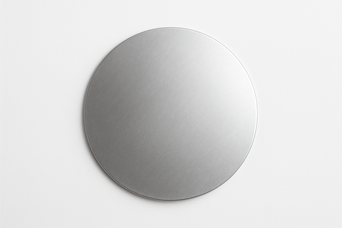 Silver Circle all filled in silver