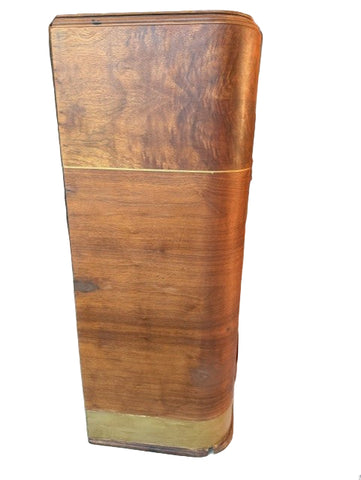1940s Silvertone Radio Dry Bar – Upcycled Art Deco Cabinet w/ LED & Storage