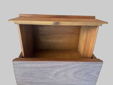 Pair of Refinished 1960s Mid-Century Modern Walnut Nightstands